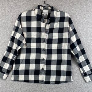 Madewell Buffalo plaid button down/up XS gorpcore basics grunge y2k preppy